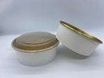 High Quality Take Away Waterproof 1300ML Takeaway Gold Foil Paper Bowl