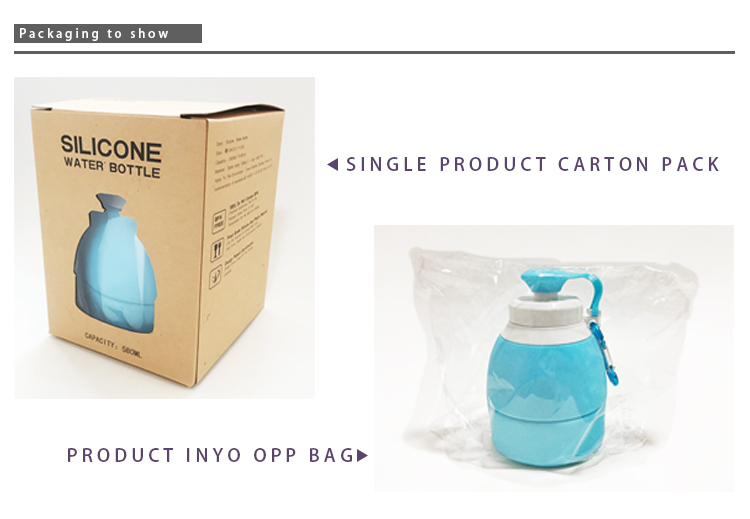 20.4 Floz Filter Collapsible Silicone Water Bottles