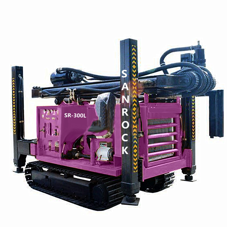 Portable Water Well Rig Borehole 300m High efficiency Water Well Drilling Machines