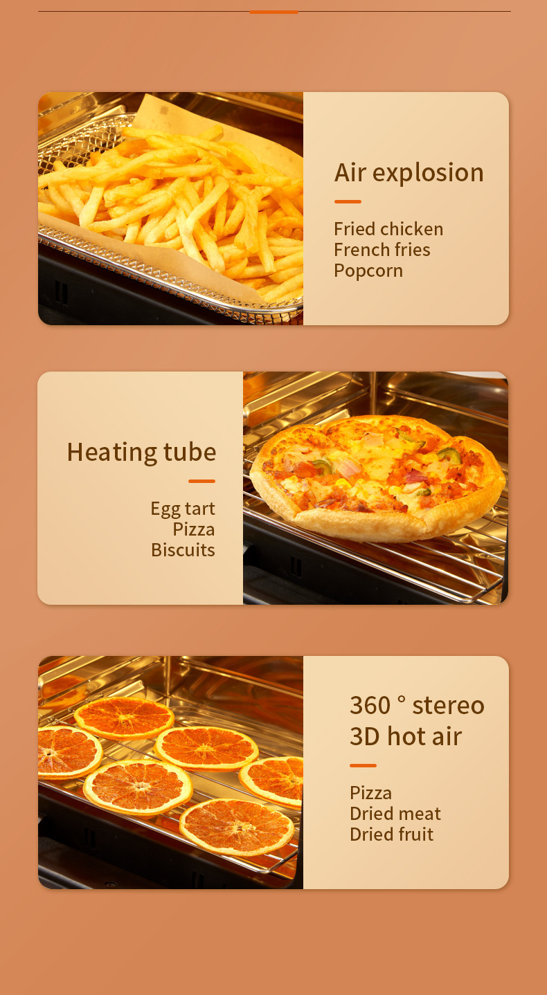 NO App-Controlled 1400W Stainless Steel Air Fryer Toaster Oven with Visible Window