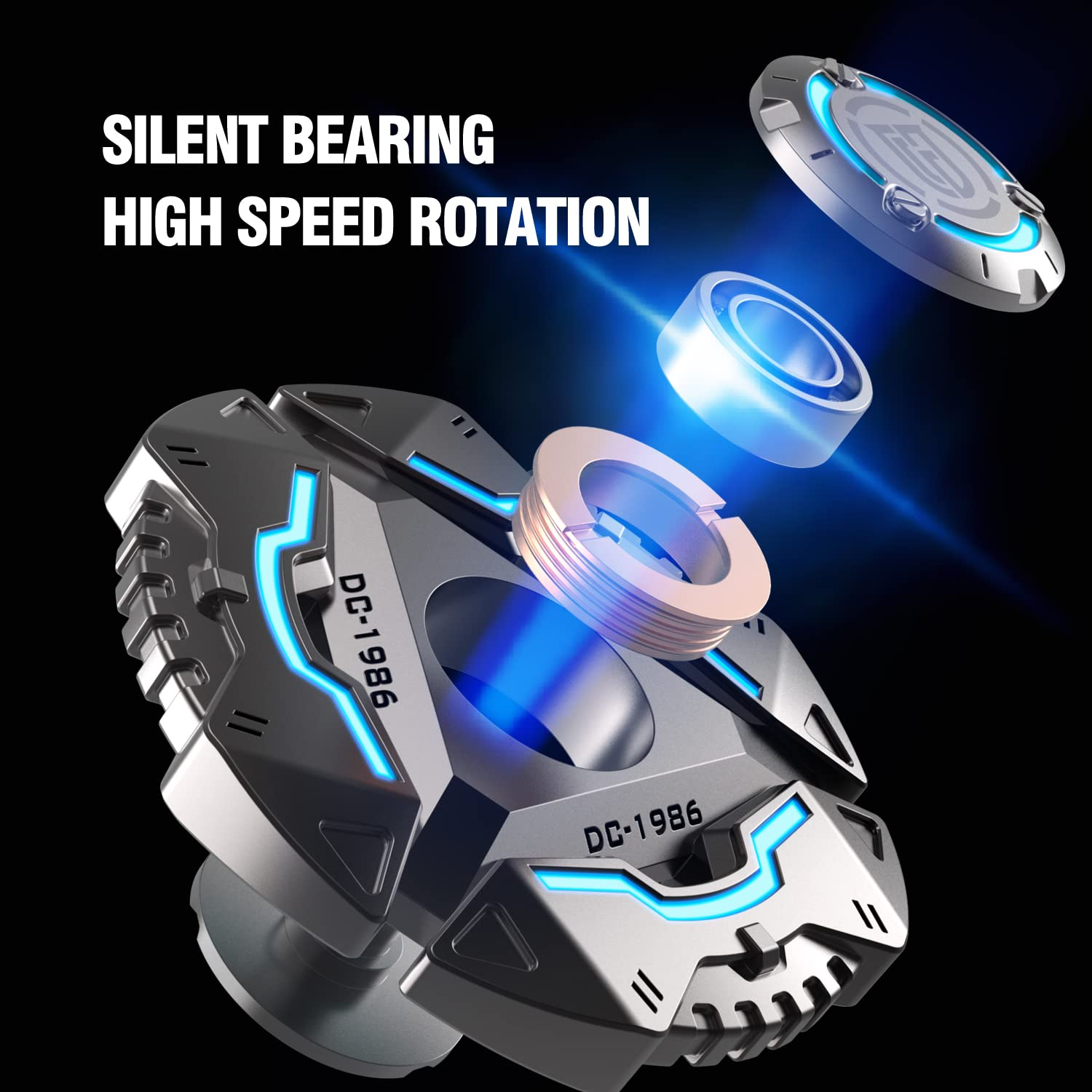 Stress Relief Gifts Anti-Anxiety Toys Puzzle Metal Finger Hand Toy for Adults Teens Kids