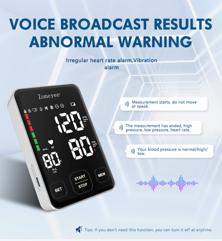 Portable Blood Pressure Apparatus Machine Digital BP Blood Pressure Monitor Upper Arm For Household Medical Devices