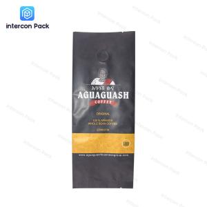 China Coffee Bean Gusset Packaging Bag Heat Sealing Aluminum Foil Packaging Bags wholesale