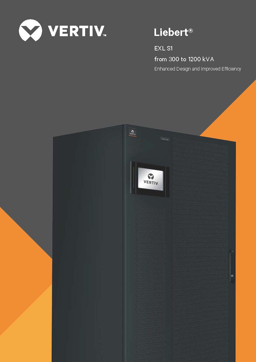 Power Level 400KVA Vertiv Liebert EXL Online PF 1 Tower UPS for Telecommunications
