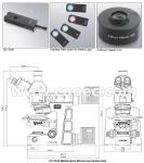 APO DIC Metallurgical Optical Microscope Halogen Lamp Illumination