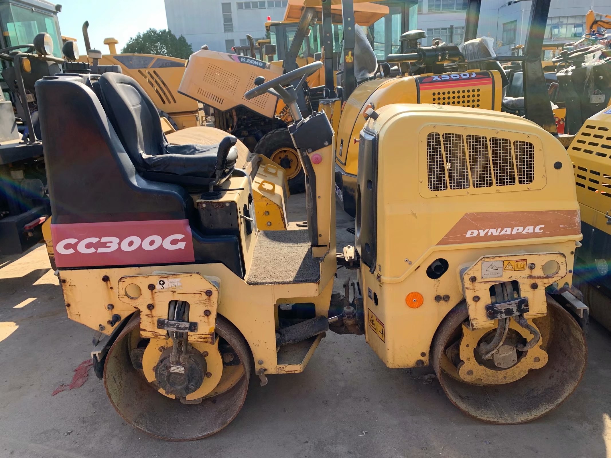Used CC300G Dynapac Double Drum Roller Good Condition Stable Operation