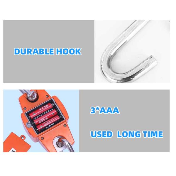 ABS stainless steel 300kg Digital Hanging CRANE SCALE Weighing Scale with LCD Display for Measuring OEM Supported