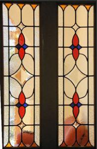 China 3.2MM 6MM Modern Stained Leaded Glass Windows For House Door Soldering Polishing wholesale