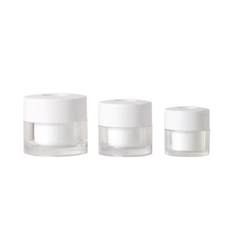 30g 50g Acrylic Cream Jar with Spoon for Cosmetic