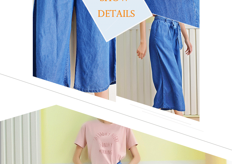 100% Lyocell new designs photos wide leg ladies pants women bell-bottom jeans