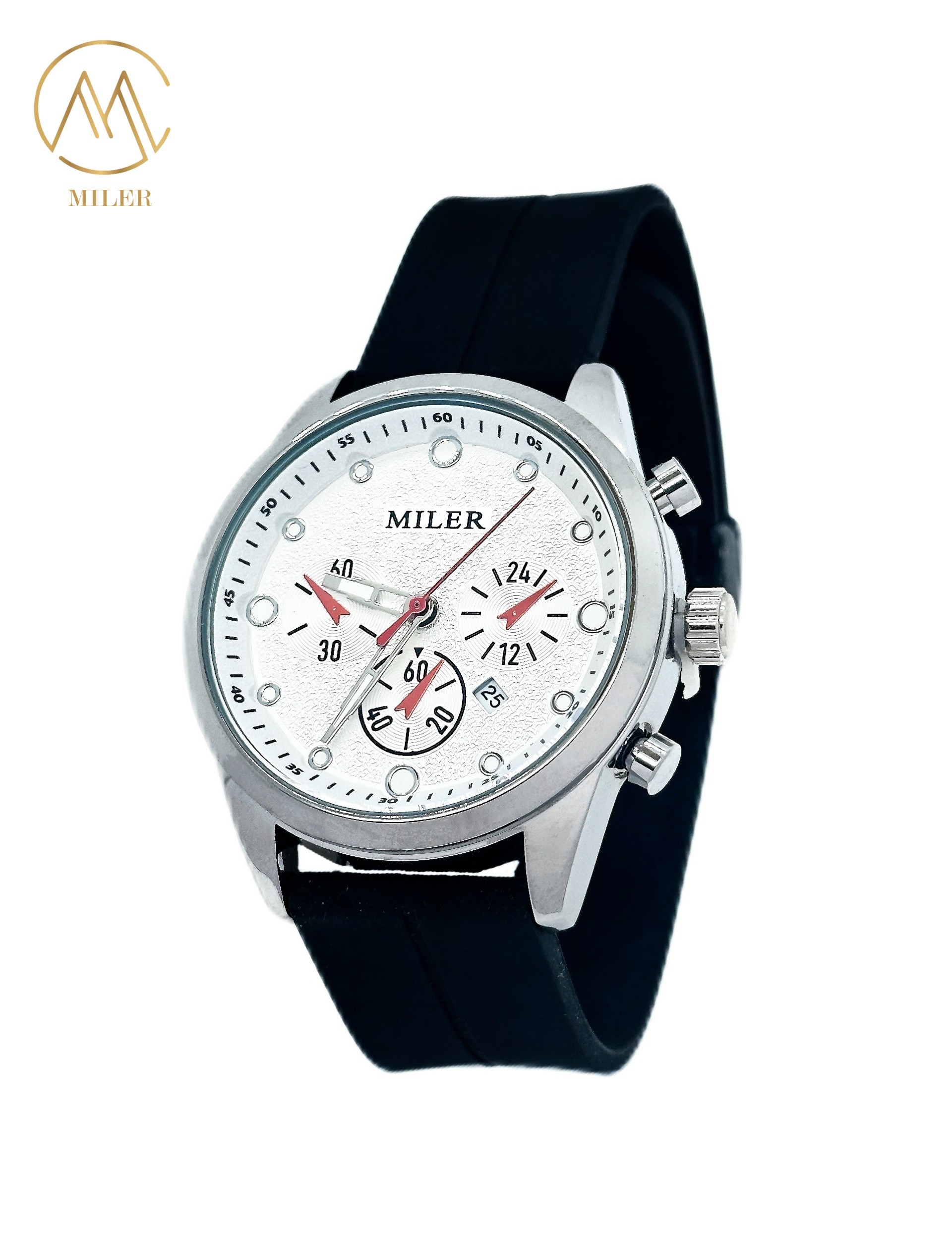 Big Dial Waterproof Siliver Bezel Colourful Silicone Strap Quartz Watch for Men and Women