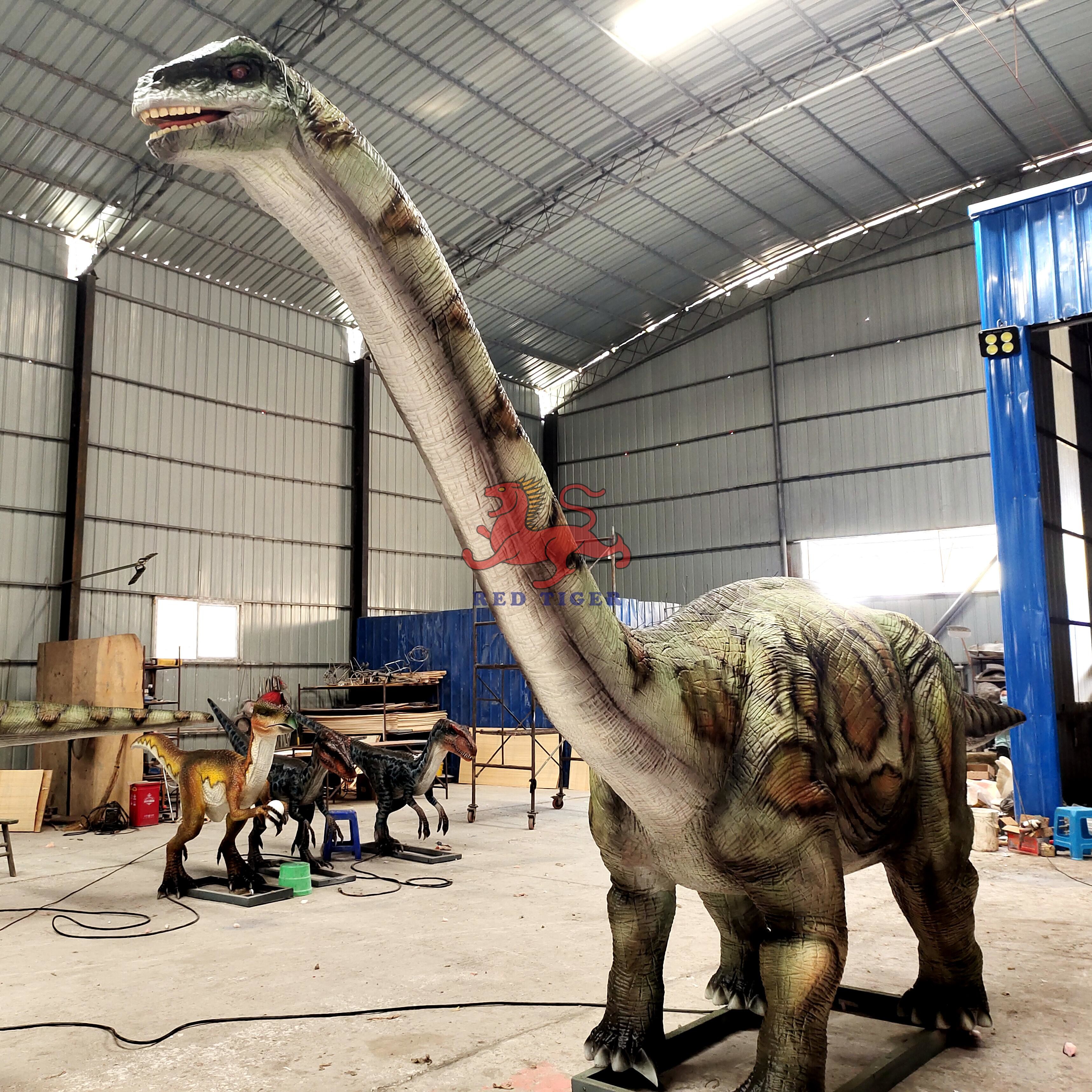 Animatronic Realistic Dinosaur Brontosaurus For Entertainment Equipment