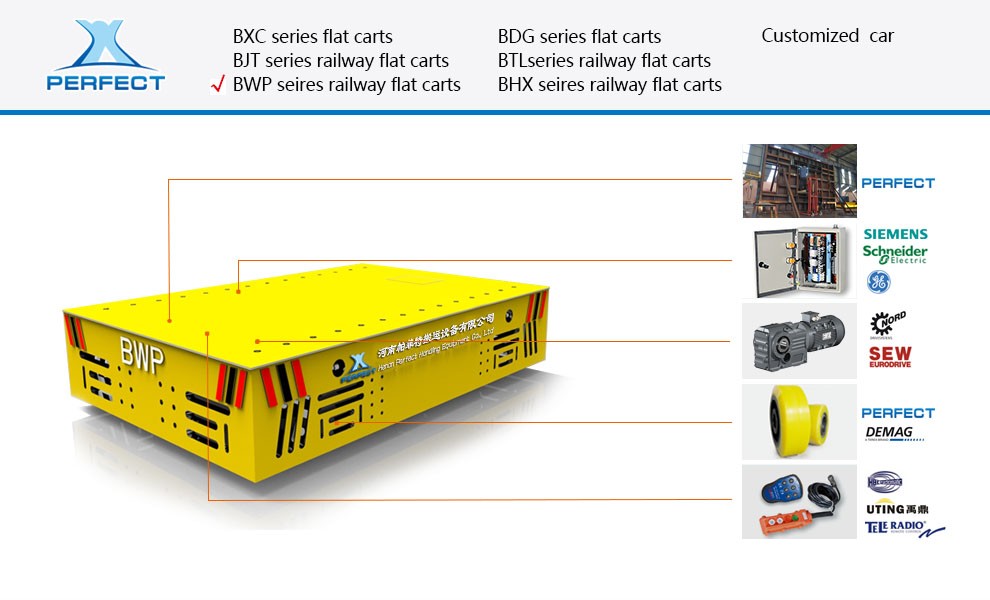 10 ton Automated Guided Vehicles transfer trolley