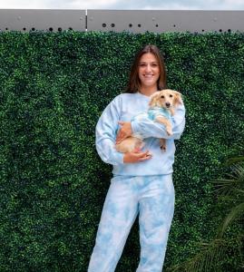 China Handmade Tie Dye Matching Dog Human Clothes Outdoor Casual wholesale