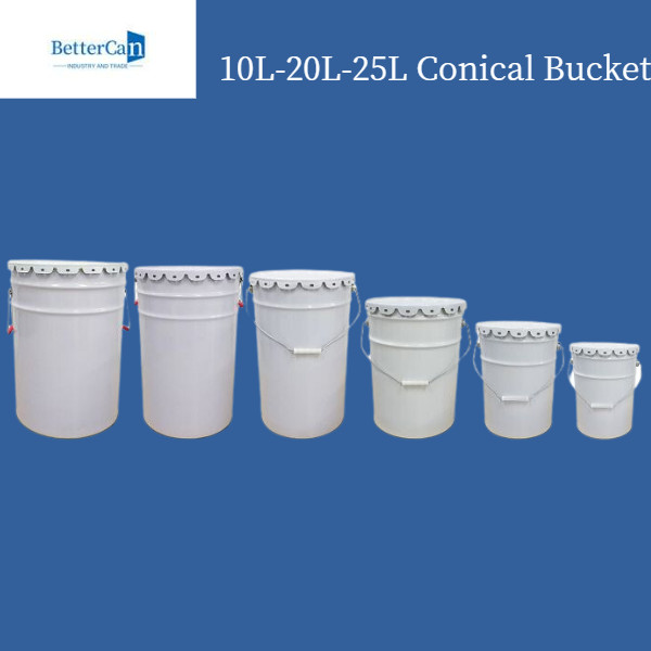 0.28mm-0.35mm Metal Paint Bucket 25l Metal Drum Eco Friendly Tinplate Material