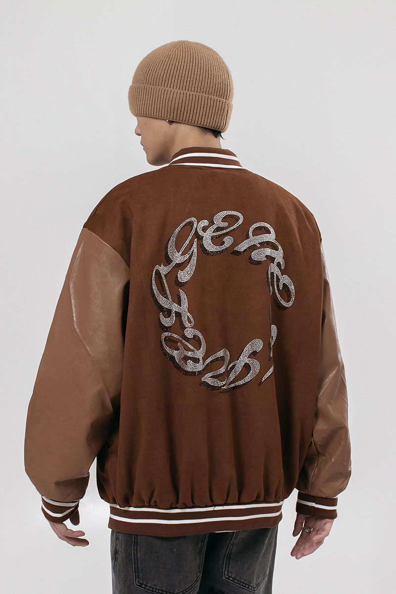 125Gsm-160Gsm Customized Suede Men Jackets Padded Windbreaker Jacket