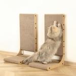 2-Pack Cat Scratching Board, 25.6'' Tall Cardboard L Shape Vertical Cat