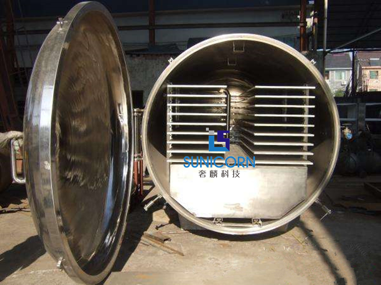High Safety Large Food Lyophilizer 10sqm 100kg Capacity With Stainless Trays