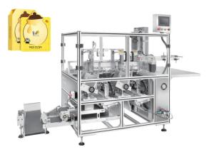 China Automatic Cosmetic Mask Folding Packing Machine 220V 500 Kgs wholesale
