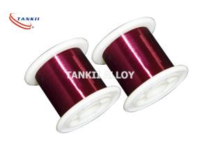 China Red Color 0.1mm Enameled Winding Wire Polyester Insulation wholesale