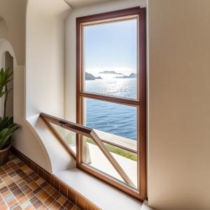 China Aluminum House Bottom Hung Casement Windows Inward / Outward Opening wholesale