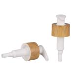 Double Wall 28/410 Bamboo Finish Cosmetic Metal Gel Pump Lotion Cream Bottle