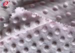 100% Polyester Embossed Minky Dot Super Soft Minky Plush Fabric