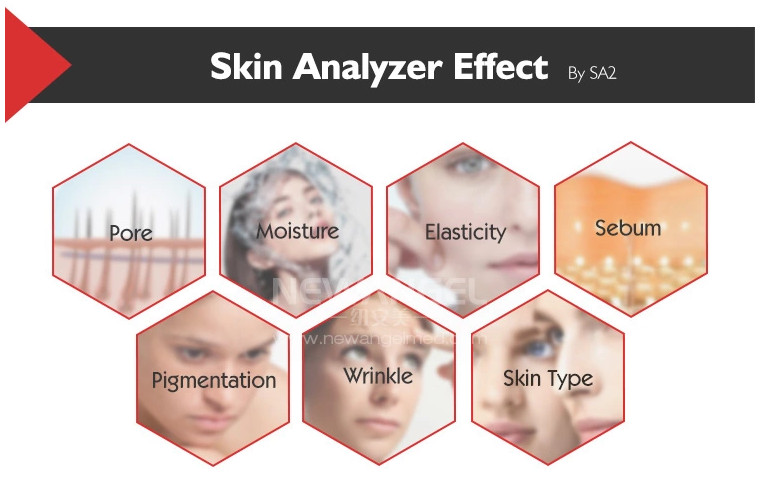 Home Portable Skin Analyzer Machine Beauty Equipment Andriod Operation System