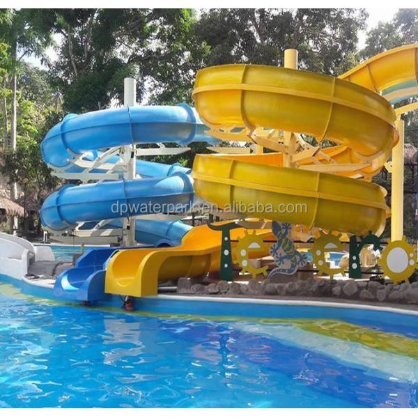 Professional water park slide installation