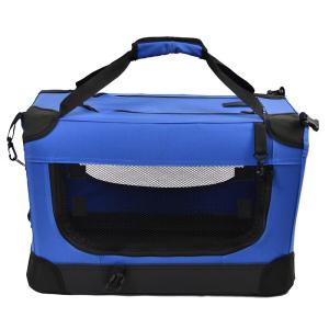 China 24in Seatbelt Attachments Foldable Pet Carrier 16in Fold Up Dog Kennel wholesale