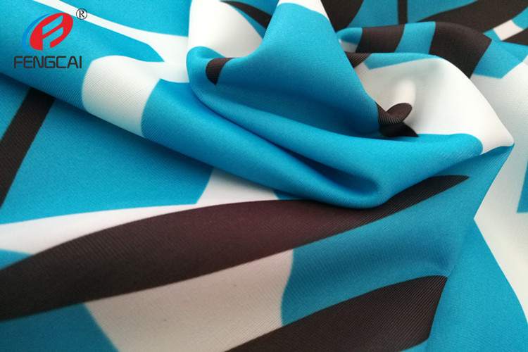 Swinsuit Polyester Spandex Fabric For Underwear , Printed 85 Polyester 15 Spandex Fabric