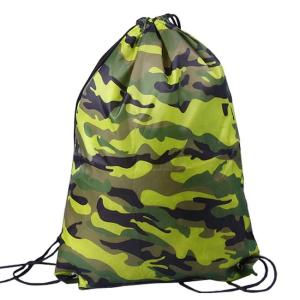 China Polyester 210D 0.4cm CMYK Small Nylon Drawstring Bags wholesale
