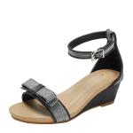 BS169 Fashion Sandals Women'S European And American Rhinestone Cross Strap Back