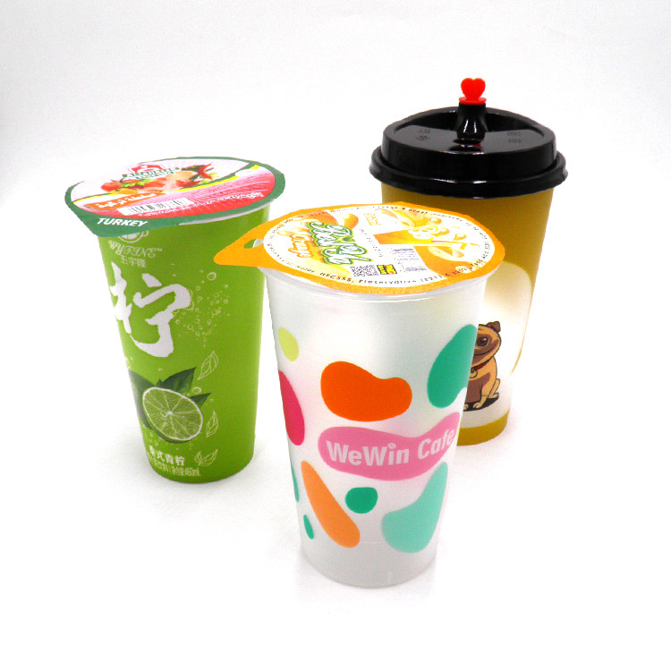 12oz 24oz 32oz Bubble Milk Tea Plastic Cup PPP Injection Odorless Non Poisonous