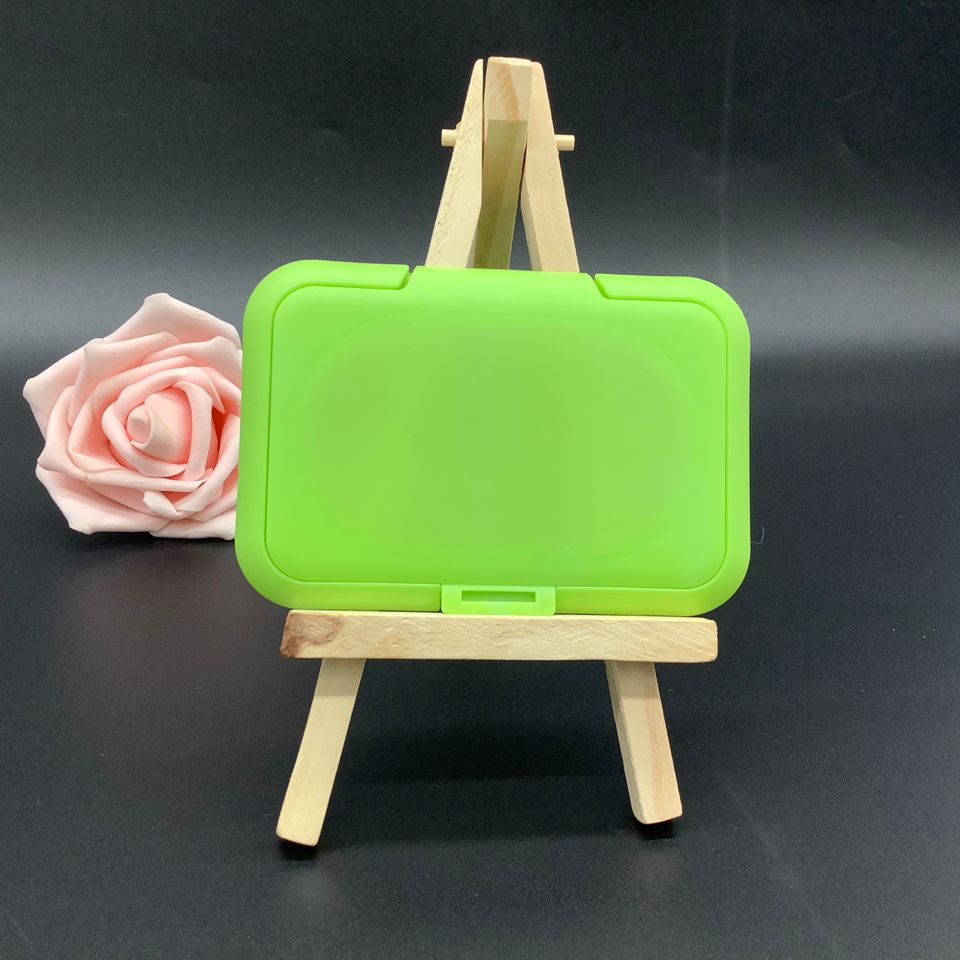 ISO9001 Baby Wipes Plastic Lid Green 100mm Wet Wipes Lid