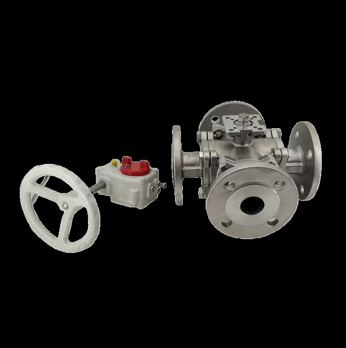 Durable Manual Four-Way Titanium Ball Valves Gr1 And Gr2 8-Inch Class 150 DN 15-250 For Water Supply