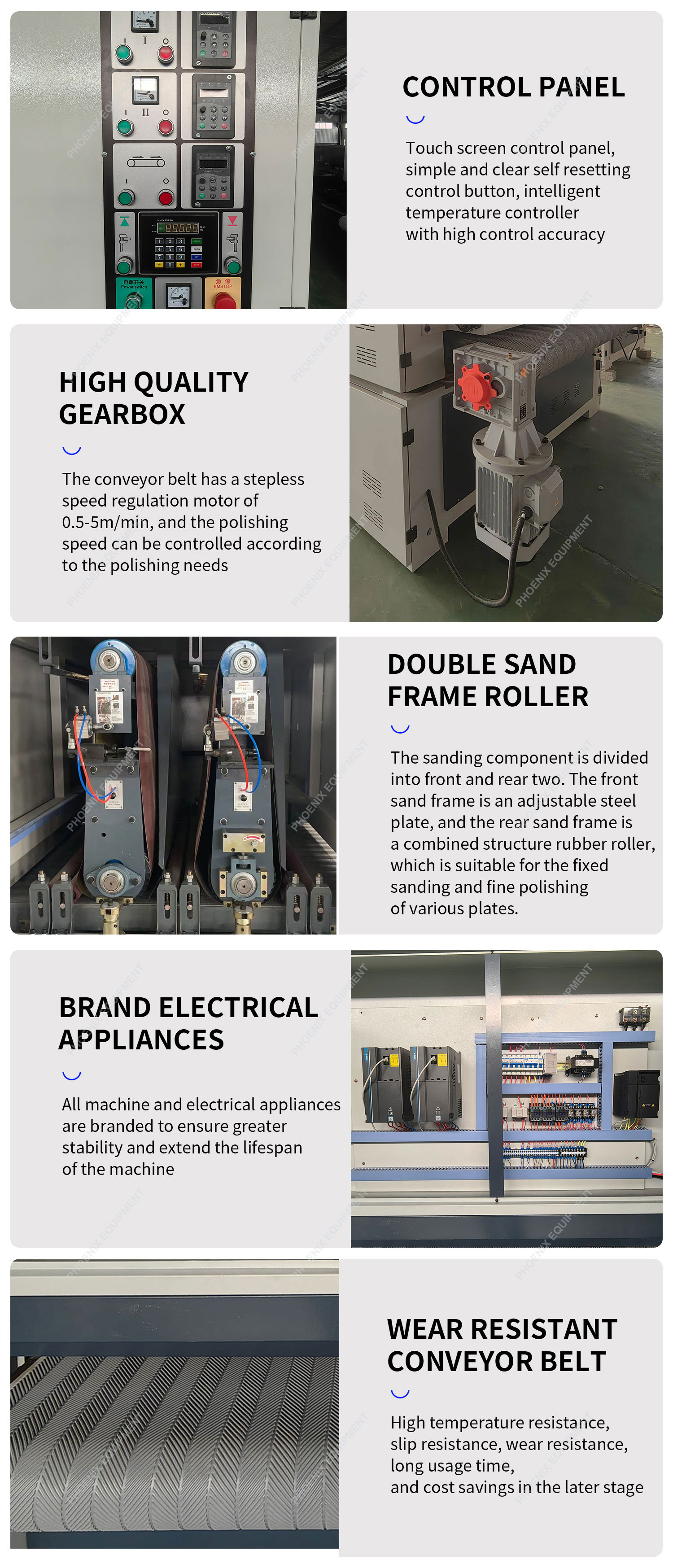 Woodworking Widebelt Brush Drum Floating Primer Sanding Machine SR-R1300 Floor Door Plywood