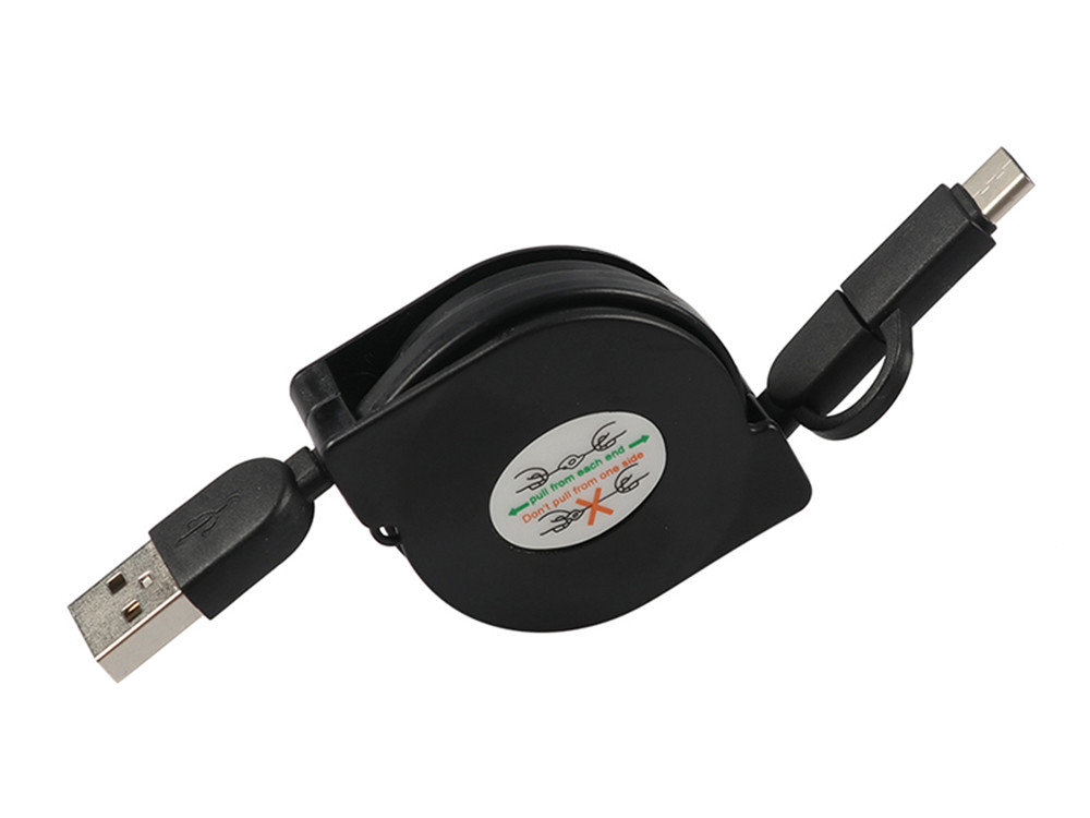 Super Heavy 2 In 1 High Speed USB Cable , 8 Pin Samrtphone USB Extension Wire
