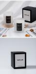 Home Birthday Wedding Atmosphere Luxury Glass Soy Wax Glass Jar Scented Candles