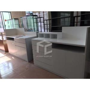 China 1200*550mm Mobile Display Showcase MDF Veneer 950mm High wholesale