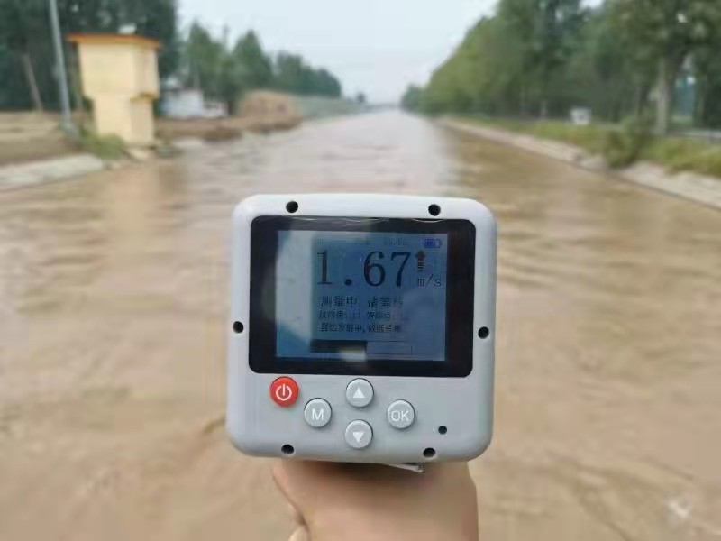 Open Channel Handheld Portable Lcd Display Radar for Water Flow Velocity Measurement