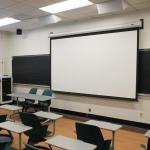 Luxury office projection screen , motorized screen With Aluminum Housing