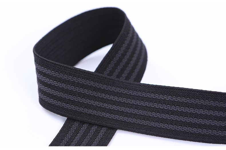Polyester Rubber Non Slip Gripper Elastic Webbing For Cloth