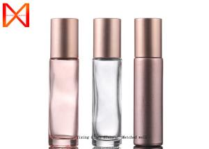 China Excellent Permeability Pink Fint Essential Oil Glass Bottle Eliminate Reclaimed Materials wholesale
