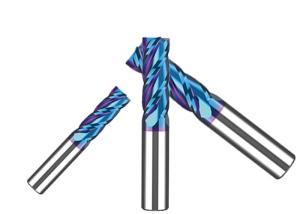 China HRC55 ° Flat End Mill Cutter High Performance Tungsten Carbide Milling Cutters Nano wholesale