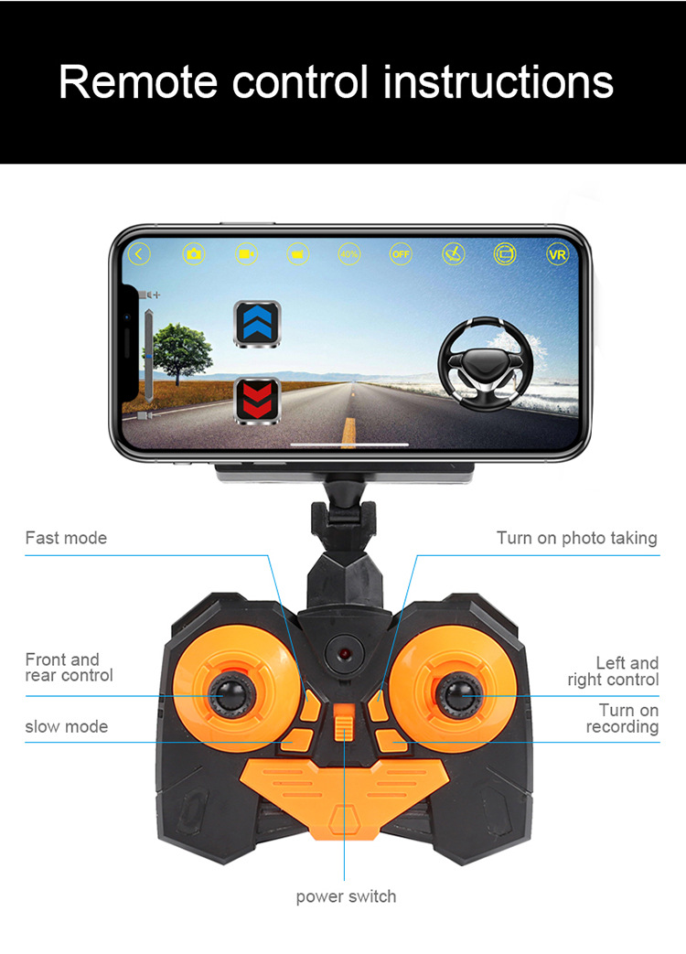 2.4G SUV RC Car with High Speed Charging and Drifting WI-FI Camera Control in Black