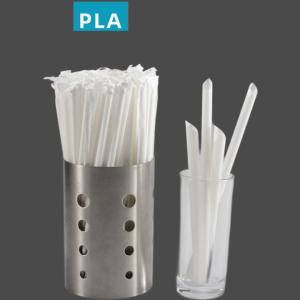 China PLA Polylactic Acid Disposable Drinking Straw Compostable Smoothie Straws wholesale