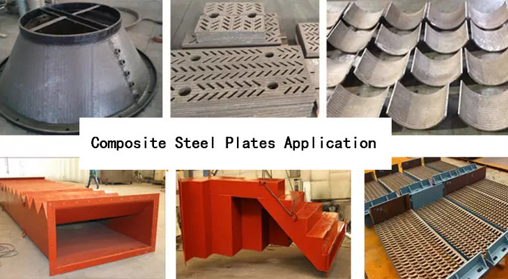 Bin Liner Alloyed Anti Wear Composite Steel Plate Chromium Carbide Wear Hardfacing