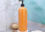25mm Orange Shampoo Plastic Pump Dispenser Bottles 900ml
