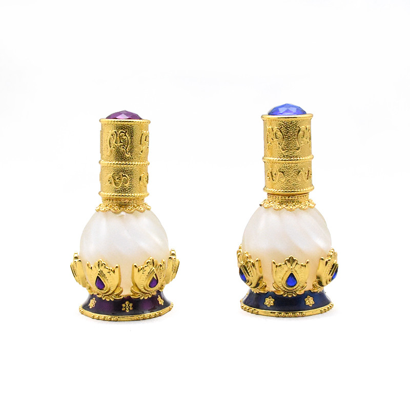 Roll On Empty Glass Jars Fancy Empty Perfume Bottle 12ml Size For Personal Care
